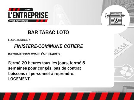 bar  fonds de commerce  tabac 90 m² brest