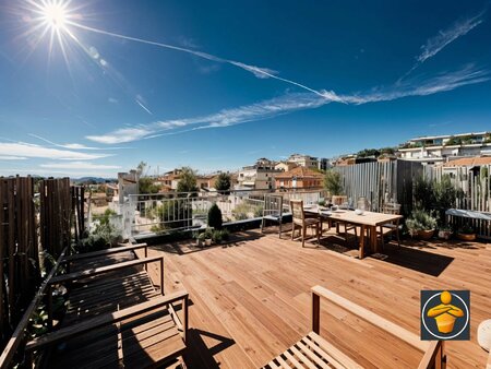 nice - appartement toit terrasse avec garage