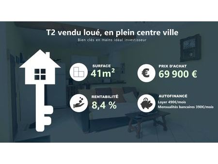 investissement clé en main  rentabilité 8 4%  chateauneuf-en-thymerais