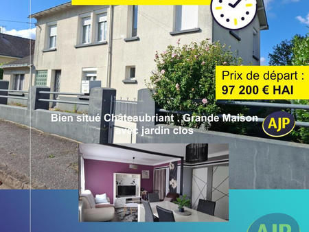 vente maison à châteaubriant centre (44110) : à vendre / 132m² châteaubriant centre