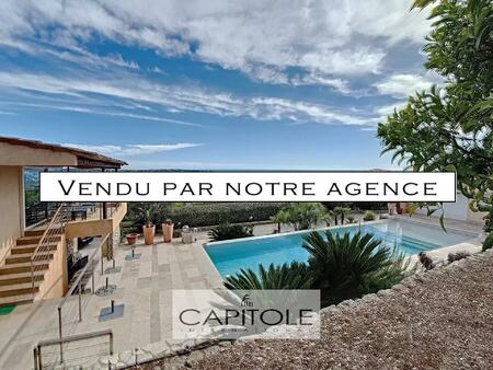 a vendre  golfe-juan proche antibes  superbe villa 240 m²  vue mer panoramique sur les...