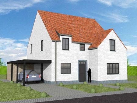 nieuw te bouwen alleenstaande woning te dikkelvenne.