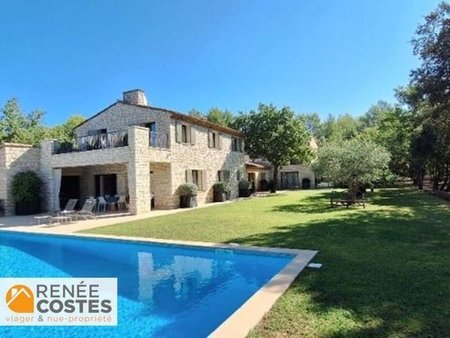 vente en nue propriété - f78-h76 ans - gordes (84220)