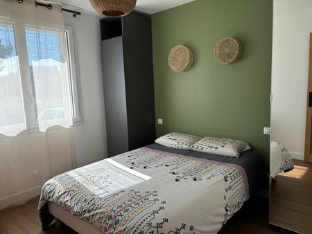 location chambre meublée dans maison avec jardin