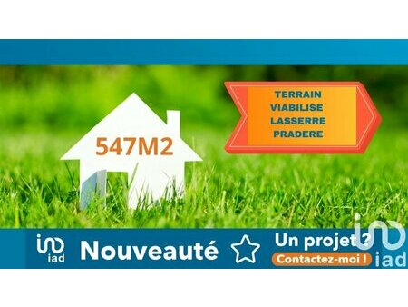 vente terrain de 547 m² à lasserre (31530)