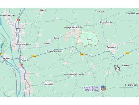 vente terrain à construire 1040 m² pact (38270)