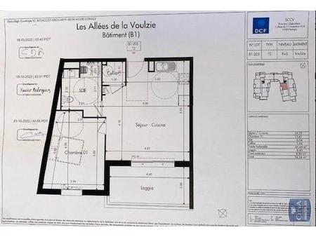 location appartement provins (77160) 2 pièces 45.44m²  560€