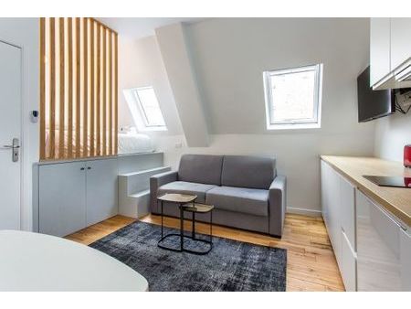 (disponible 1-24 mois) super studio équipée à quelques minutes de la place de l'etoile