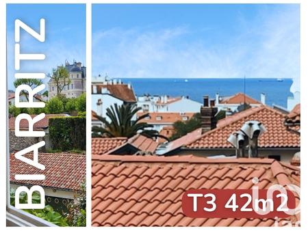 vente appartement 3 pièces bord de mer à biarritz (64200) : à vendre 3 pièces bord de mer 