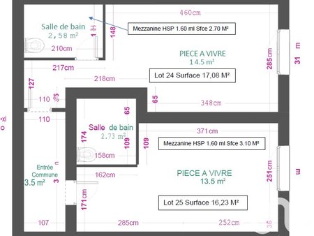 vente studio 1 pièce