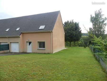 a louer à beaussault maison 4 pieces mitoyenne par le garage de 116 m² avec terrasse et ja