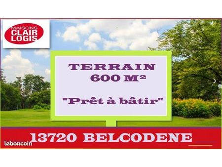 terrain 600 m² belcodene