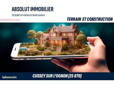 terrain 700 m² cussey-sur-l'ognon