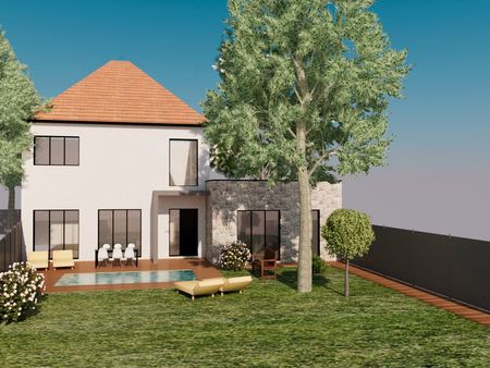 maison neuve en vefa avec piscine – 165 50 m² + garage – conçue par un architecte d’intéri