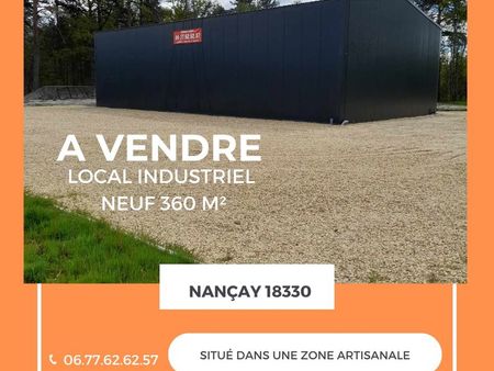 batiment industriel neuf porte sectionnelle 20 m x 12.5 m