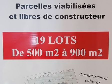 vente 19 parcelles