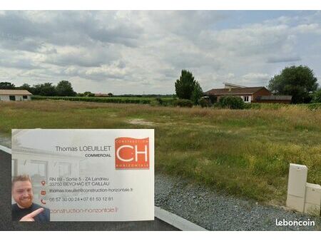 terrain 305 m² creon