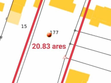 terrain de construction 20.83ares 2083m2 zone uc