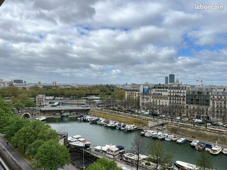 grand studio meublé vue port de l’arsenal