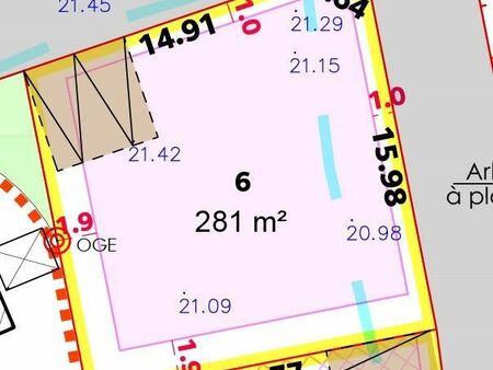 terrain 281 m² plouharnel