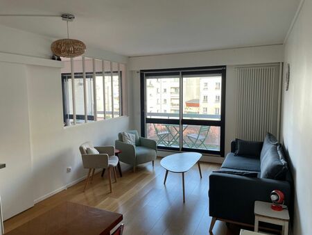 location meublé - 2 pièces - 37m2 + 7m2 balcon - paris 20eme