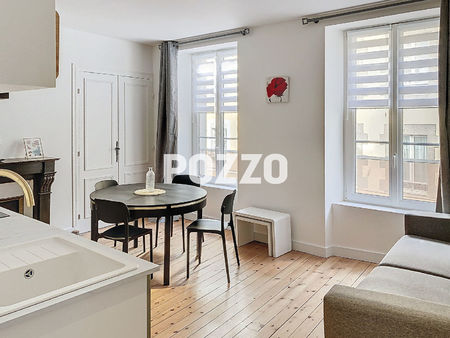 location - appartement 1 pièce(s) - 23 m² - meublé à l'année - granville