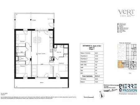 vaste appartement t4 neuf 89m² avec double terrasse