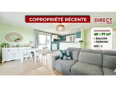 vente appartement 4 pièces 77 m²