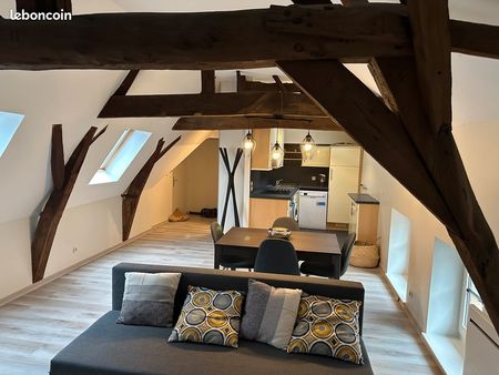 t2 meublé 55 m² vx-lille