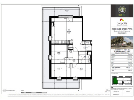 vente appartement 4 pièces à saint-brieuc (22000) : à vendre 4 pièces / 75m² saint-brieuc