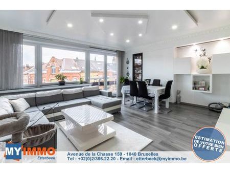 schaerbeek - superbe appartement 2ch de +/- 96m2 brute