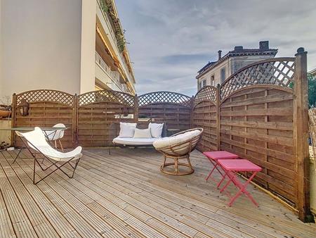 le cannet : appartement bourgeois 4p 90m2 -terrasse 35m2 à vendre