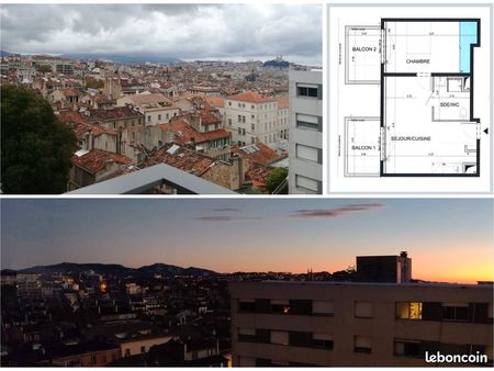 t2 avec vue mer - résidence sécurisée univr longchamp