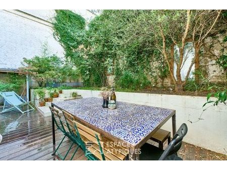 appartement avec terrasse et jardin aux batignolles