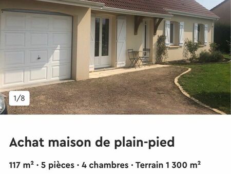 maison 3 chambres 1 bureau 117 m2 1300 m2 terrain 1 garage 1 piscine hors sol 1 abri de ja