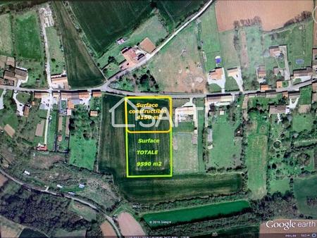 terrain partiellement constructible 9590m2 40000€