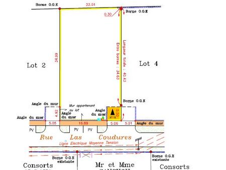 terrain viabilisé 885 m² boeil-bezing