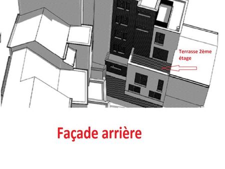 appartement 1 chambre avec terrasse 2 etage