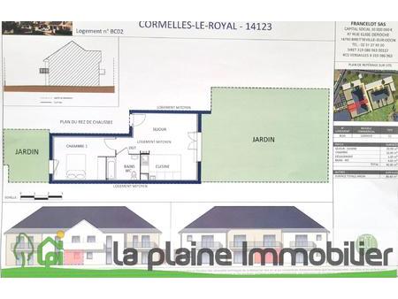 vente programme neuf appartement à cormelles-le-royal (14123) : à vendre appartement / 41m