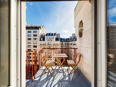 studio meublé - paris 17eme - terrasse