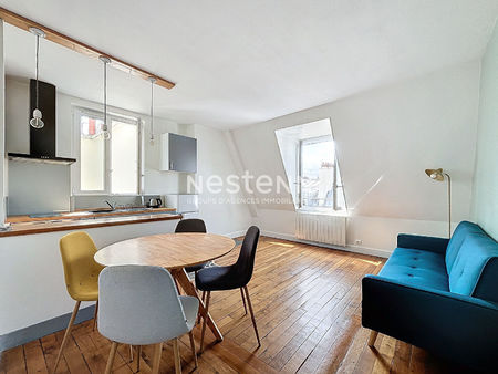 75017- quartier brochant- appartement 2 pièces meublé 33 m² 6e étage sans ascenseur