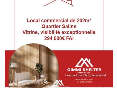 vente locaux professionnels 202 m²