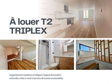 t2 triplex entièrement refait à neuf