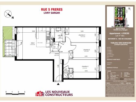 appartement 4 pièces