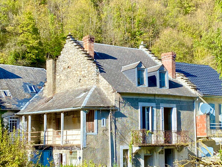 projet de rénovation - maison dans un village pyrénéen avec un jardin  un garage et une vu