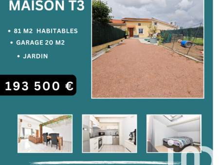 vente maison à seysses (31600) : à vendre / 81m² seysses